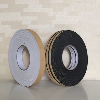 Wholesale domestic black and white eva sponge single-sided tape sealing strip dustproof shockproof foam double-sided tape 2mm thick