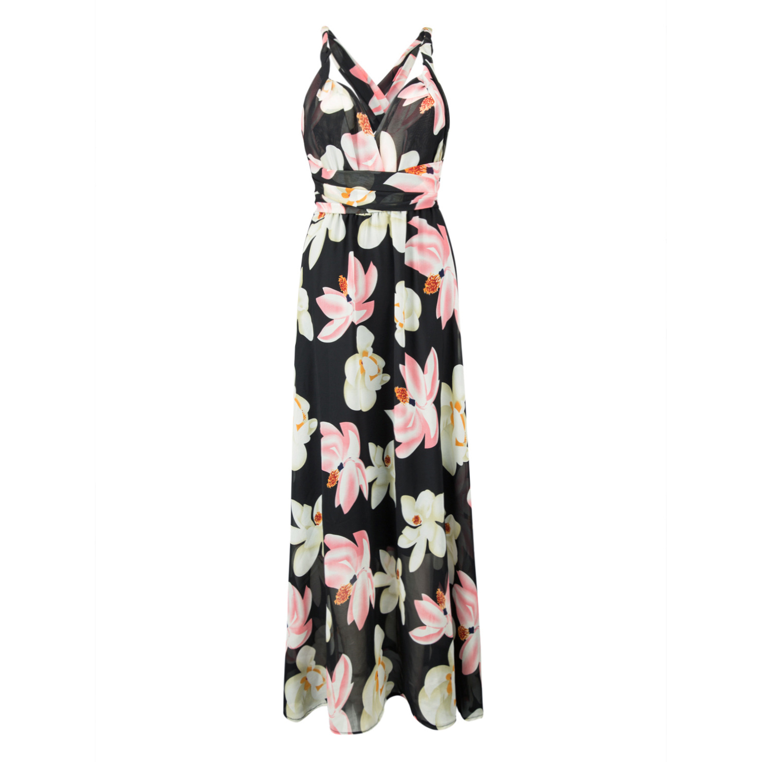 Floral Chiffon Dress Versatile Style Elegant Design Perfect for Parties Wholesale Available fast shipping