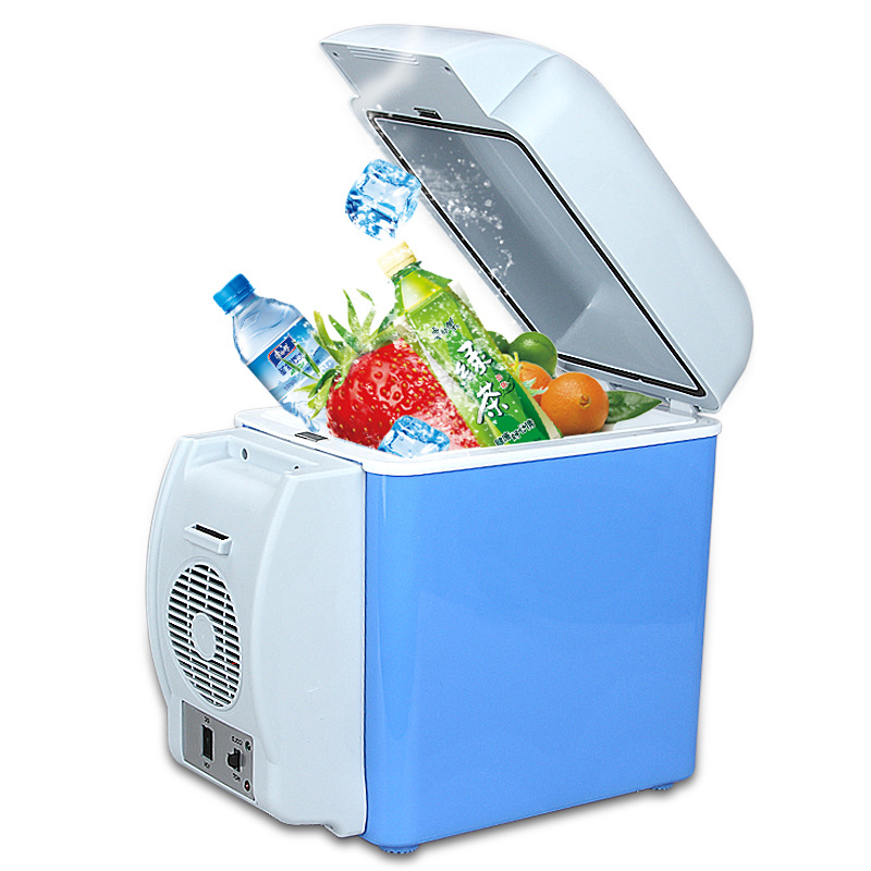 Summer refrigerated fresh-keeping portable mini refrigerator 12V-220V car outdoor bedroom household 7.5L wholesale delivery