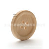 Factory direct natural wood color wooden buttons four eyes thin edge round wooden buttons DIY hand sewing accessories wholesale