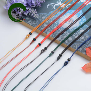 Thin necklace rope Crystal gold jewelry pendant rope men and women diy jewelry accessories sachet hanging neck lanyard wholesale