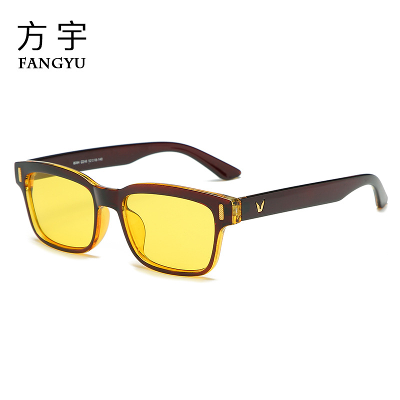 New men's and women's same night vision glasses retro personality full frame anti-blue light glasses wholesale 8084 glasses frame