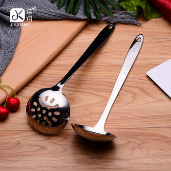 Manufacturer's Ready-Made New Stainless Steel Soup Spoon Hotel Restaurant Supplies Hot Pot Spoon Colander Thickened Handle Non-Magnetic Soup Shell