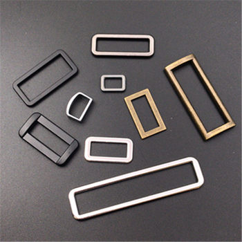 Metal zinc alloy square buckle bag webbing mouth rectangular mouth buckle flat square buckle cross-border supply Amazon