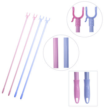 Factory wholesale clothes pole household clothes fork plastic head brace clothes pole paint iron handle clothes fork general merchandise household