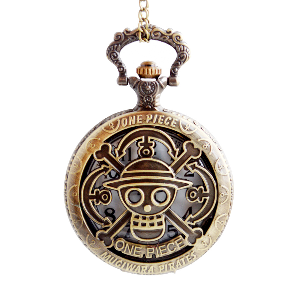 夏季动漫卡通怀表复仇者联盟石英表儿童项链怀表复古翻盖怀表批发