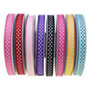 1cm Printed Dot Ribbed with Packaging Bow Webbing Ribbon Kidsren's Jewelry DIY Ribbon