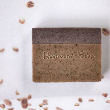 Coffee frosted handmade cold soap wash face wash bath soap hand gift gift box decontamination cleaning essential oil soap
