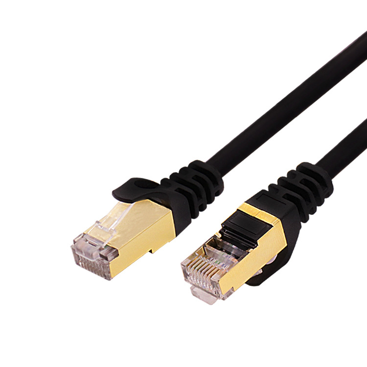 源头工厂七类网线无氧铜高速宽带千万兆电脑网络线cat7类屏蔽成品