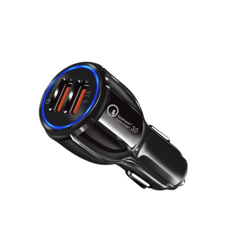 Car Charger Bowling Ball Car Charger Fast Charging USB Mobile Phone Cigarette Lighter High Power