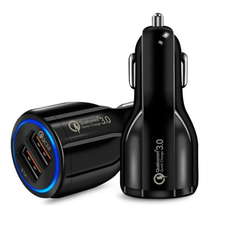 Car Charger Bowling Ball Car Charger Fast Charging USB Mobile Phone Cigarette Lighter High Power