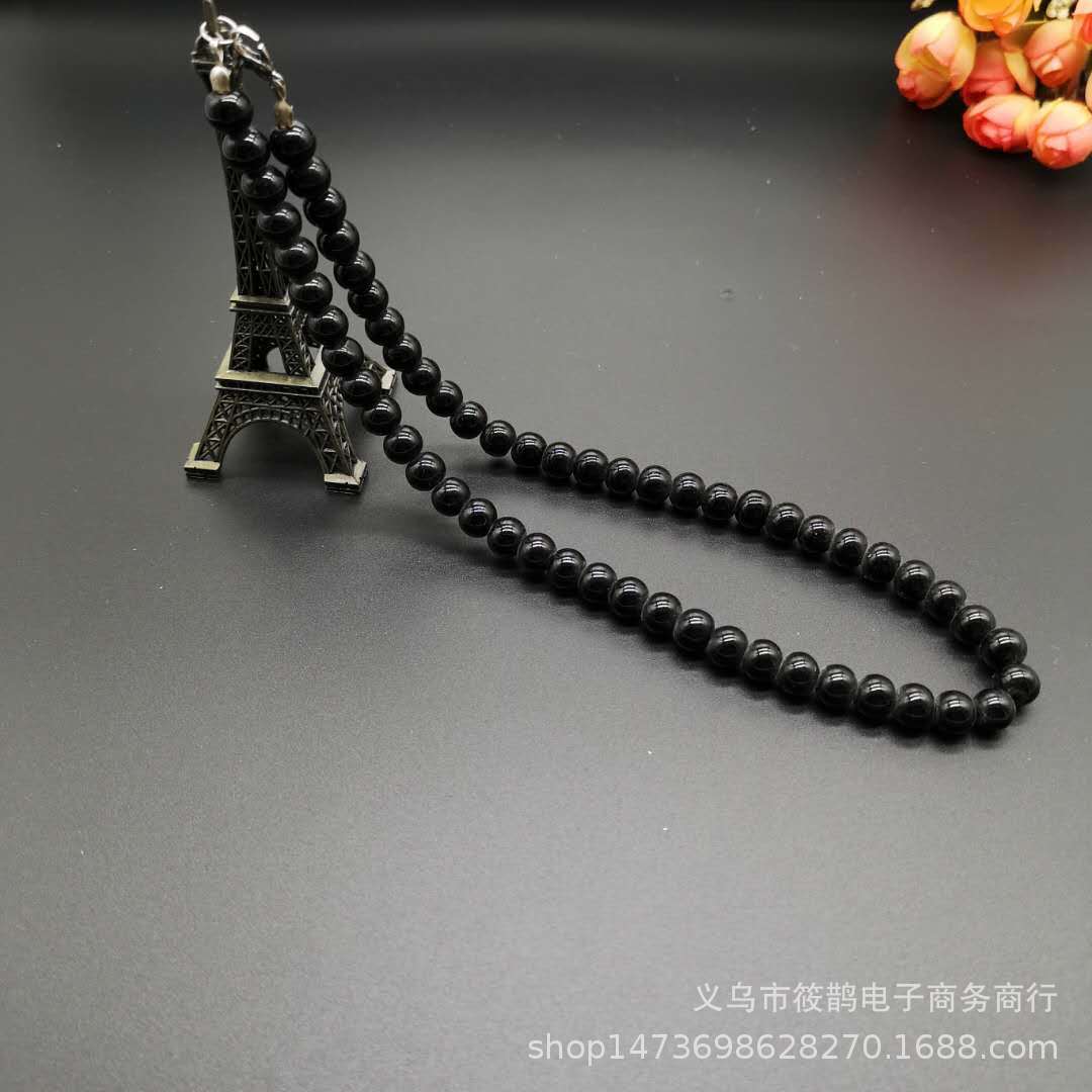 女款玻璃仿珍珠短项链百搭珍珠饰品DIY毛衣链锁骨韩版潮流国风