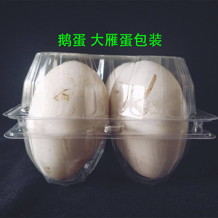 4-piece goose egg tray big goose egg packing box disposable transparent plastic tray brand new thickened goose egg tray