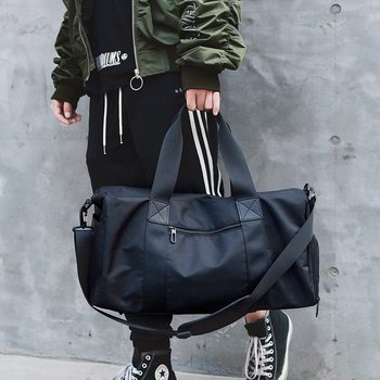 Wholesale Customized Logo Short-Distance Travel Bag for Men, Large-Capacity Business Trip Luggage Bag for Women, Korean Style Sports and Fitness