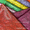 Fluorescent color snake pattern snake pattern special material fabric Electronic Packaging leather handicraft packaging leather fabric in stock