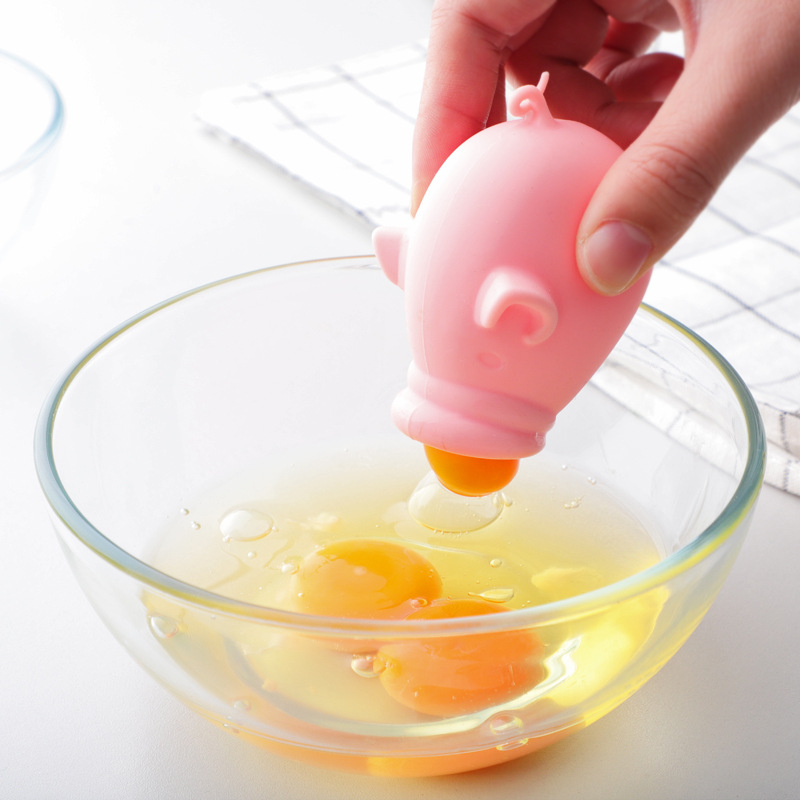 Silicone egg white separator creative egg separator egg yolk protein automatic filter baking tool