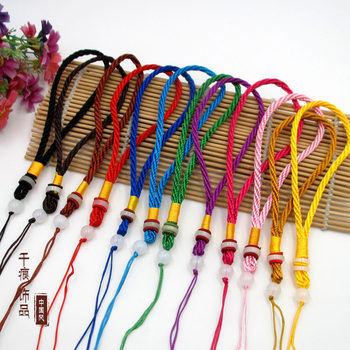 Factory direct exquisite handle rope thick wreaths all jade ring beads hanging head pendant rope