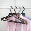 Clothing Store Non-Slip Hangers Wholesale Thickened Seamless Wide Shoulder Semi-Circular Suit Plastic Adult Men's Clothing Hangers