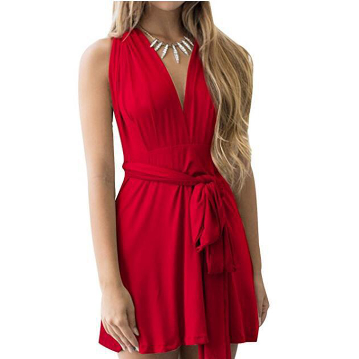 Sleeveless Backless Dress Elegant Design Lightweight Fabric Summer Style Perfect for Parties and Events Wholesale