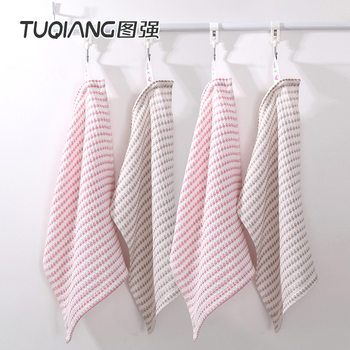 Tuqiang Home Waffle Dishcloth Oil-Resistant Easy-To-Clean Bamboo Pulp Fiber Cleaning Cloth Dishwashing Cleaning Cloth Scouring Pad