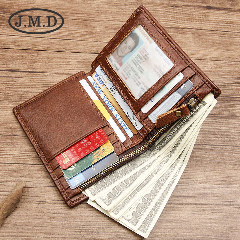 Ví nam da bò thật gập đôi chống trộm RFID kiểu dọc — Kiểu Dọc-Màu đen, Mẫu dọc-màu nâu vàng, Màu sô cô la dọc