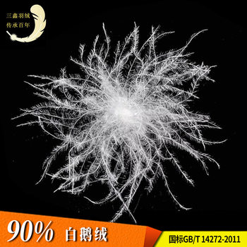 Customized 90 White Goose down down Manufacturer Wholesale Washed Large Bulk Goose down Feather Clothing Textile Filling