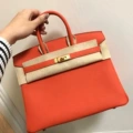 Litchi Platinum Bag Orange -25