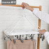 Camellia Drying Rack Multi-clip Hanger Household Multi-functional Cool Clothes Clip Drying Socks Hook Underwear Panties Rack