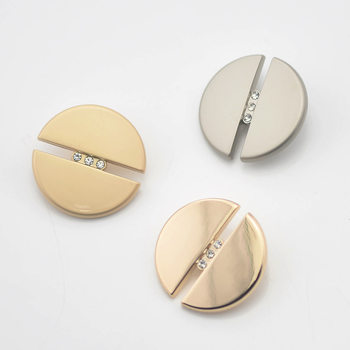 Metal coat trench coat button button suit jacket button round men's and women's woolen golden suit button all-matching