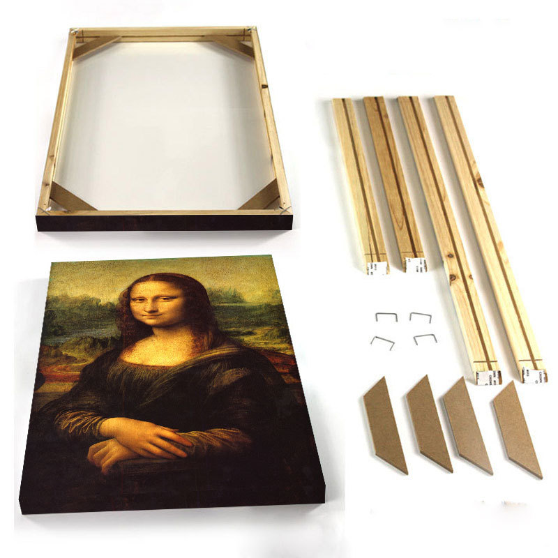 Cross-border decorative painting inner frame DIY assembly wooden frame frameless painting digital oil painting frame detachable Assembly