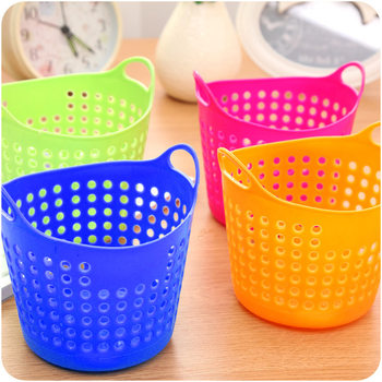 Desktop Organizing Box Mini Casual Portable Circle Mesh Storage Basket Miscellaneous Storage Basket Pen Holder Storage Basket