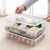 Household Plastic Large Dumpling Box Single-Layer Quick-Frozen Non-Compartmented Refrigerator Fresh-keeping Box Kitchen Food Storage Box