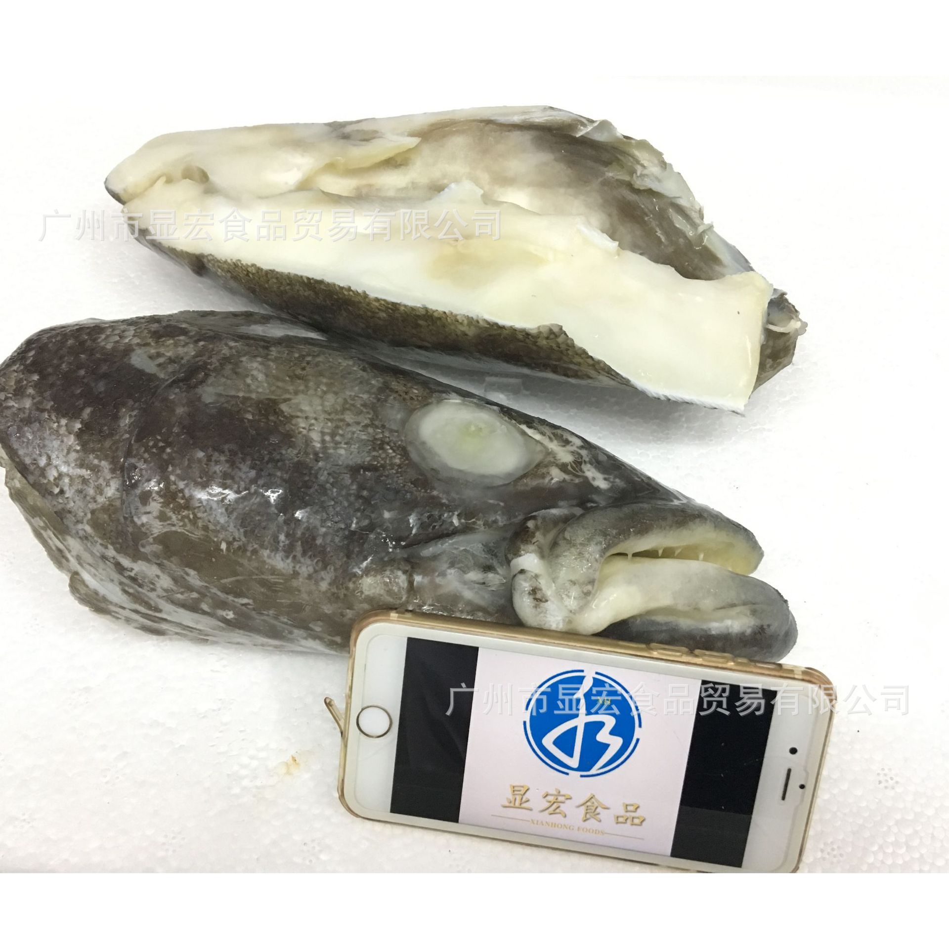 Silver Cod Head Antarctic Dog Tooth Open Side Half about 600-800 Grams Seafood Ingredients Steamed Fish Head Chopped Pepper Fish Head