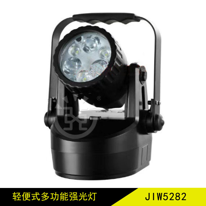 Jiw5282 Lightweight Multi-Functional Strong Light Red and Blue Warning Explosion-Proof Satchel Light Magnetic Rechargeable Work Light