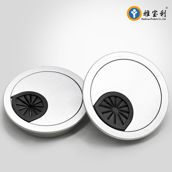 Yabao Lisha Silver ABS Plastic Wire Box Computer Table Wire Box Wire Hole Cover Wire Hole Desktop Wire Hole Box
