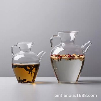 High temperature resistant glass teapot cold kettle a pot can be used as a vase flower wine can be heated by electric pottery stove