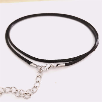 Colorful Leather Necklace Pendant Cord DIY Jewelry Cord Black Cord Necklace Jewelry Pendant Cord Accessories