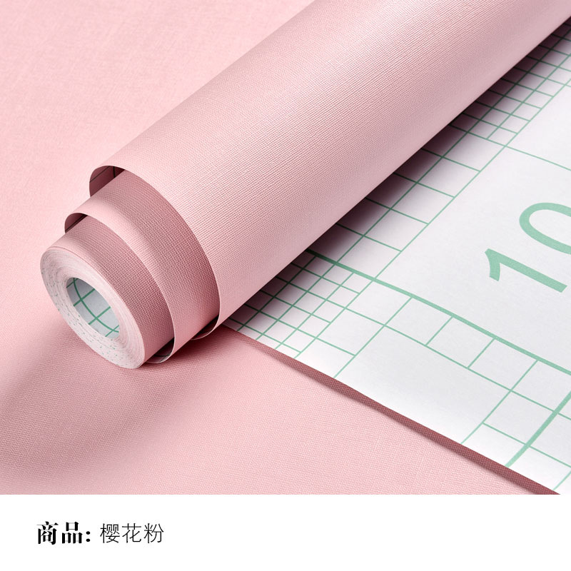 自粘墙纸防水纯色翻新贴纸卧室客厅寝室店铺装饰壁纸灰色素色墙贴