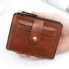 Factory Direct Sales New Korean Style Colorful Variety Versatile Concealed Button Coin Purse Ultra-Thin Convenient Casual Card Holder Card Holder