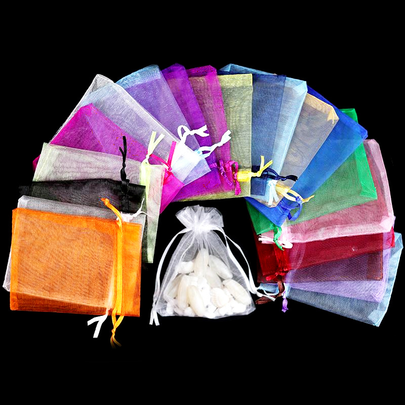 Wedding Candy Bag Mesh Bag Cosmetics Bundle Flap Pocket Pants Gift Bag Jewelry Storage Gauze Mesh Bag Organza Cloth Bag Gauze Bag