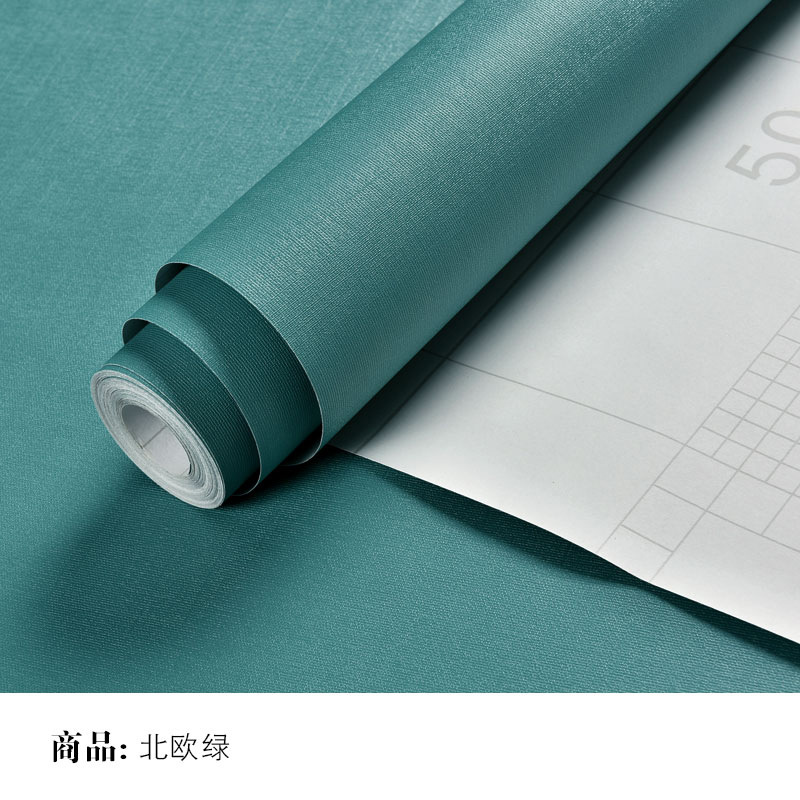 自粘墙纸防水纯色翻新贴纸卧室客厅寝室店铺装饰壁纸灰色素色墙贴