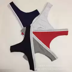 Aliexpress ExporT Thin Edge Narrow Edge Women's Thong Pure CoTTon Low WaisT Sexy Women's T PanTs Underwear ITem No. TM05