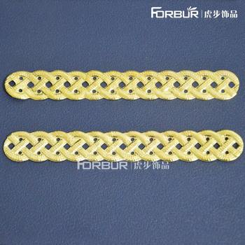 Ancient headdress iron flower piece material accessories long flower piece 100*14mm braided rope flower piece twist rope