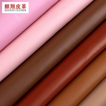 Environmentally Friendly 0.6mm Imitation Velvet Nappa Pattern Leather Pu Fabric Wear-Resistant Soft Bag Luggage Artificial Leather Shoe Material Imitation Leather