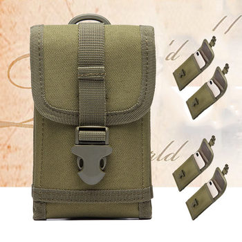 Sports Mobile Phone Bag Small Outdoor Military Fan Leisure Running Waterproof Tactical Accessory Bag Multi-Functional Fashion Waist Bag Hanging Bag