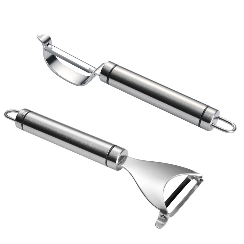 Cross-border 304 peeler scraper multi-purpose melon planing 2-in -1 fruit peeler stainless steel peeler