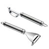 Cross-border 304 peeler scraper multi-purpose melon planing 2-in -1 fruit peeler stainless steel peeler