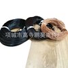 Factory wholesale black leather rope bracelet necklace rope diy jewelry material accessories accessories round leather rope