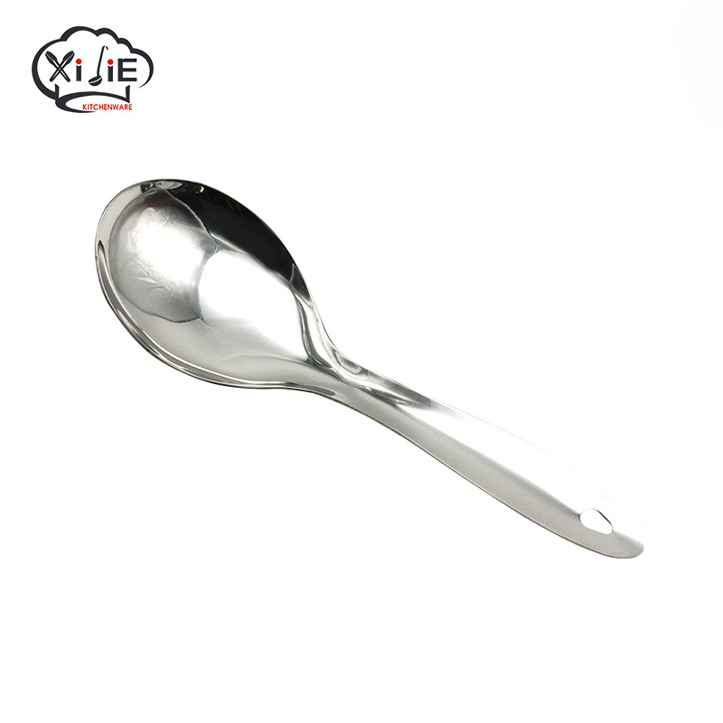 Jieyang Stainless Steel Kitchen Tools Rice Spoon Rice Spoon Household Rice Shovel Sub-spoon Dining Room Restaurant Spoon Spoon