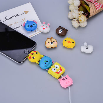Suitable for Apple and Android Mobile Phone Data Cable Protective Cover Three-Dimensional Cartoon Anti-Break Fast Charging Data Cable Cover in Stock